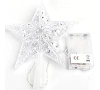 Striscia luminosa a LED a batterie 3 AA, 21 cm, colore bianco caldo, ideale per decorare alberi e creare ambienti accoglienti.