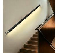 Striscia luminosa a LED con sensore di movimento per scale e ringhiere, 5,7 m, tagliabile, per sicurezza notturna, facile da installare, per uso interno ed esterno, efficiente dal punto di vista