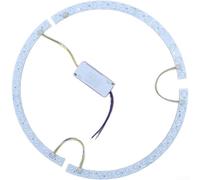 Striscia luminosa a LED curva da 38 cm, con tre colori e supporto magnetico, doppia barra da 36 W per plafoniere (striscia luminosa + driver)