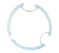 Striscia luminosa a LED da 26 cm con funzione di oscuramento tricolore, 36 W x 2 unità per biscotti acrilici, per installazione di plafoniere (striscia luminosa)