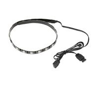 Striscia luminosa a LED magnetica da 15,7 pollici per custodia del PC | Striscia LED personalizzabile per custodia PC 5V 24LED ARGB per la decorazione del telaio del computer