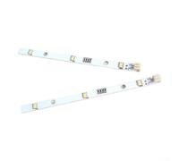 Striscia luminosa a LED per frigorifero Hisense E349766, 12 V, 2 pin, ricambio per lampada da frigorifero, in plastica ad alta efficienza energetica, per armadio o vetrina, set da 2 pezzi