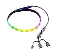 Striscia Luminosa a LED per PC da 15 7 Pollici 365 Effetti di Luce Colori Personalizzabili Installazione Magnetica 5 V ARGB Aura SYNC Scheda Madre e Telaio