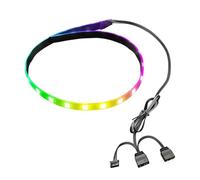 Striscia Luminosa a LED per PC RGB, Striscia LED Magnetica da 15,7 Pollici, 5V ARGB Aura SYNC Striscia LED Personalizzabile per Custodia per PC per la Decorazione del Telaio del