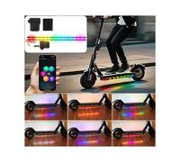Striscia Luminosa A LED RGB per Scooter, Luci di Sicurezza per Biciclette, Lampada Ambientale per Scooter con Controllo APP