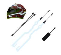 Striscia luminosa per caschi, striscia luminosa a LED per caschi, segnale di guida notturna | luminoso resistente all'acqua, antiurto e adesivo forte per bici