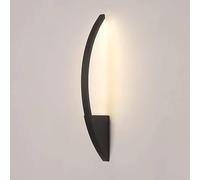 Striscia lunga moderna lampada a parete a led lampada nera coperta lineare corridoio hardway sconce bianco minimalista nordico minalista dimmerabile per la camera da letto soggiorno studio studia