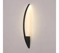 Striscia Lunga Moderna Lampada a Parete a LED Lampada Nera Coperta lineare corridoio hardway Sconce Bianco Minimalista Nordico minalista dimmerabile per la Camera da Letto Soggiorno Studio Studia