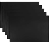 Striscia magnetica, 5 pezzi, etichette adesive magnetiche cancellabili a secco, 11,7" x 8", nere, scrivibili, for lavagne bianche, frigorifero e artigianato