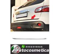 Striscia modanatura portellone baule inferiore acciaio per Nissan Qashqai 07-14
