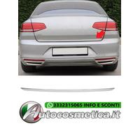 Striscia modanatura portellone baule inferiore acciaio per VW Passat 3G B8 2014+