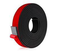 Striscia neoprene solida con adesivo per applicazioni di sigillatura, progetti fai da te, protezioni per il pavimento, cuscinetti per vibrazioni e guarnizioni 10m W:50mm