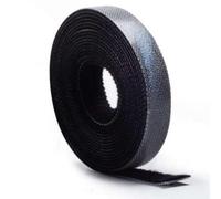 Striscia organizer per cavi flessibile da 2 m, colore nero, ideale per mantenere i cavi ordinati e privi di grovigli. *