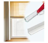 striscia oscurante Striscia oscurante autoadesiva tende a rullo 178/203/229cm, rotaia laterale opaca pvc finestra camera, schermo l-forma(White,115cm(45.3in))