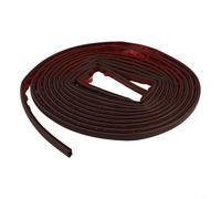 Striscia paraspifferi a forma di D, 6 m, per telai di porte e finestre, blocca spifferi, polvere, rumore e ingresso insetti (6 m, marrone)