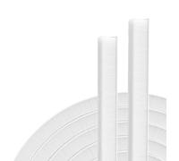 Striscia paraspifferi for finestra a spazzola autoadesiva | Multicolore, 9mm, 5-23mm, 10m, for porte e finestre: Blocca il rumore degli spifferi(Milk,15mm)