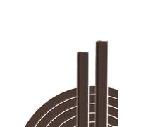 Striscia paraspifferi for finestra a spazzola autoadesiva | Multicolore, 9mm, 5-23mm, 10m, for porte e finestre: Blocca il rumore degli spifferi(Brown,23mm)