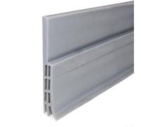 Striscia paraspifferi per porta, 100 cm, per ridurre gli spifferi e supportare una gestione efficiente del clima domestico (grigio)
