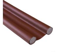 Striscia paraspifferi per porta, 96 cm, in schiuma EPE e pelle, paraspifferi sotto la porta, anti-vento, per il rumore dell'aria fredda e la protezione dalla polvere (marrone chiaro)