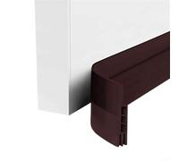 Striscia paraspifferi per porta interna da 1 m, con tappo di tenuta inferiore, per un'efficace protezione dal vento e riduzione del rumore sul fondo delle porte e sui battenti, colore: marrone
