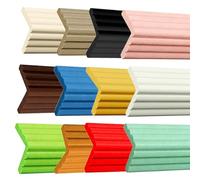 Striscia Paraurti Di Sicurezza For Bambini, 2 M 5 M, 10 M, 20 M, Forma A W, Con Nastro Adesivo Resistente, Extra Spessa, For Uso Ad Angolo Di Mobili(Light green,5M)