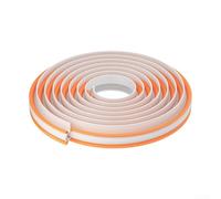 Striscia per finestra per la riduzione del rumore e l'isolamento termico, con design unico a tre cavità e materiale per un'efficace sigillatura degli spazi vuoti (arancione)