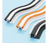 Striscia per finestra per la riduzione del rumore e l'isolamento termico, con design unico a tre cavità e materiale per un'efficace sigillatura degli spazi vuoti (bianco)