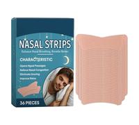Striscia per la respirazione del naso, strisce per la respirazione - 36 strisce nasali extra resistenti - Cerotti nasali per ventilazione, cerotti nasali per un sonno migliore, cerotti respiratori per