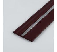 Striscia perimetrale autoadesiva per pareti , Modanatura flessibile for battiscopa, 4 pollici x 20 piedi, modanatura autoadesiva for battiscopa, design staccabile e attaccabile(Wine Red Silver)