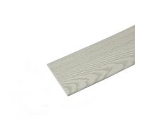 Striscia perimetrale autoadesiva per pareti , Profilo flessibile for battiscopa, profilo in gomma staccabile e adesiva, profilo for battiscopa autoadesivo indurito, 4 pollici(White Woodgrain)