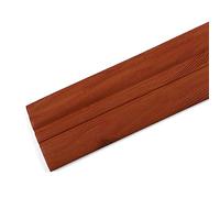 Striscia perimetrale autoadesiva per pareti , Profilo flessibile for battiscopa, profilo in gomma staccabile e adesiva, profilo for battiscopa autoadesivo indurito, 4 pollici(Brown Woodgrain)