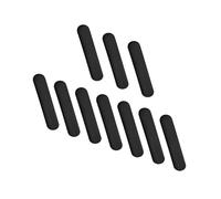 Striscia Ponderata per Paddle, 10 Pezzi, per Ottimizzare L'equilibrio e il Controllo su Paddle, Racchette da Tennis e da Badminton, Foglio di Alluminio, 5x1 Cm (BLACK)