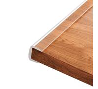 Striscia protettiva per bordi, Protezione for bordi in PVC trasparente a forma di U, 6,5 piedi, 0,5-26 mm, for cassetto angolare del tavolo(6-7mm)