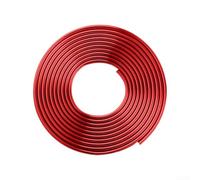 Striscia protettiva per portiera auto, 5 m, con finitura elettrolitica, materiale in PVC resistente alle intemperie per una lunga durata di graffi e danni (rosso)