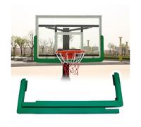 Striscia protettiva per tabellone in vetro da basket, imbottitura di sicurezza per tabelloni da 183 cm, imbottitura con bordo bullonato, per campi domestici, palestre scolastiche, centri sociali