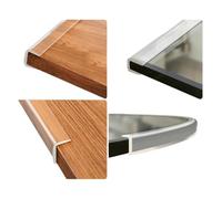 Striscia protettiva trasparente for bordi, canale a U, protezioni for bordi porta for mobili, vetro, ripiani, scale, tavoli, finestre, progetti fai da te, casa e ufficio - Profilo(Clear3,6-7 mm)