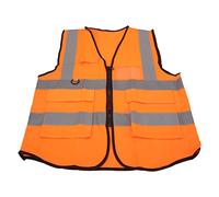 Striscia Riflettente, Guardian Sicurezza Riflettente con Cerniera Frontale Ad Alta visibilità per Guardian per la Corsa Notturna (Orange)