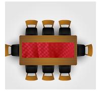 Striscia Runner Impermeabile Antimacchia No Stiro Tinta Unita Poliestere Moderno