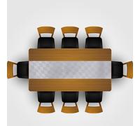 Striscia Runner Impermeabile Antimacchia No Stiro Tinta Unita Poliestere Moderno