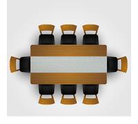 Striscia Runner Impermeabile Antimacchia No Stiro Tinta Unita Poliestere Moderno