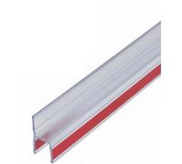 Striscia sigillante autoadesiva in silicone a forma di H per porte in vetro, schermi del bagno, porte di uffici, porte commerciali, isolamento termico, ritenzione dell'aria per porte in vetro, 3 metri