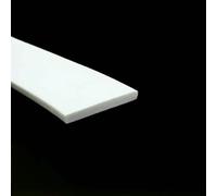Striscia sigillante autoadesiva nera/bianca/rossa quadrata rettangolare in schiuma di silicone per porte e finestre, guarnizione anti-collisione insonorizzata, cuscinetto piatto-60x5mm bianco-1M
