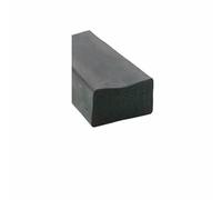 Striscia sigillante autoadesiva nera/bianca/rossa quadrata rettangolare in schiuma di silicone per porte e finestre, guarnizione anti-collisione insonorizzata, cuscinetto piatto-35x20mm nero-1M