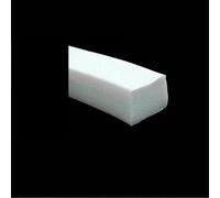 Striscia sigillante autoadesiva nera/bianca/rossa quadrata rettangolare in schiuma di silicone per porte e finestre, guarnizione anti-collisione insonorizzata, cuscinetto piatto - 30x20 mm, bianco -