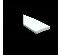 Striscia sigillante autoadesiva nera/bianca/rossa quadrata rettangolare in schiuma di silicone per porte e finestre, guarnizione anti-collisione insonorizzata, cuscinetto piatto-30x5mm bianco-1M