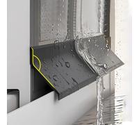 Striscia sigillante autoadesiva per finestre scorrevoli e battenti, guarnizione in gomma di ricambio per telai di porte e fessure, barriera impermeabile (1 m/3,3ft 5,5 cm)