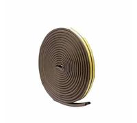 Striscia sigillante autoadesiva, striscia sigillante per porte e finestre tipo DIPE, guarnizione antivento in schiuma di gomma acustica, striscia antipolvere anticollisione, marrone, stile E, 9 mm x