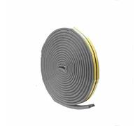Striscia sigillante autoadesiva tipo DIPE per porte e finestre Guarnizione antivento in schiuma di gomma acustica Striscia antipolvere anticollisione - Grigio - Stile I 9 mm x 2 mm - 15 m