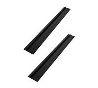 Striscia Sigillante Cucina in Silicone Nero 2 Pezzi, Tagliabile | Resistente al Calore e Antimacchia, Retro Lucido, per Fessura tra Piano Cottura e Banco Cucina