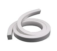 Striscia sigillante in schiuma di silicone bianca resistente alle alte temperature quadrata, 1 confezione(25x25mmx1meter)